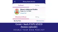 Genie+ Hack Explained: Double Your WDW Podcast